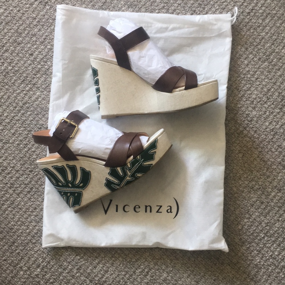 Palm Leaf Wedge - size EU 39, fit like size 8